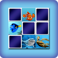 Juego de Memoria o Memorama niños - Buscando a nemo