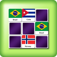 Juego Memoria o Memorama - banderas de países