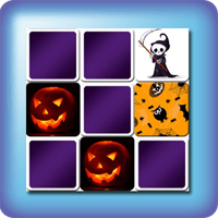 Juego de Memoria o Memorama niños - Halloween y calabazas