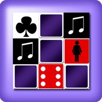 Gran Juego Memoria o Memorama - rojo y negro