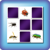 Juego de Memoria o Memorama niños - insectos