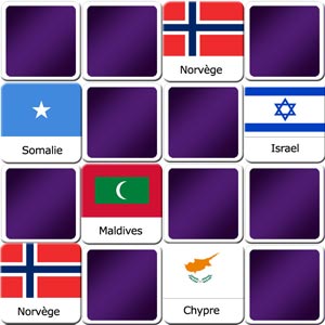 juego de memory banderas de países