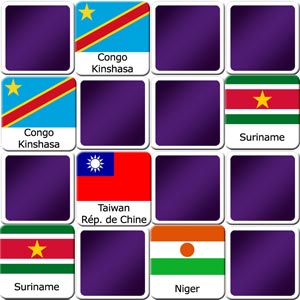 juego de memory banderas de países