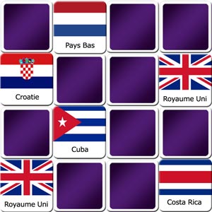 juego de memory banderas de países