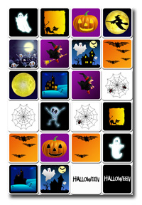 cartas de Memorama o Memoria halloween para imprimir