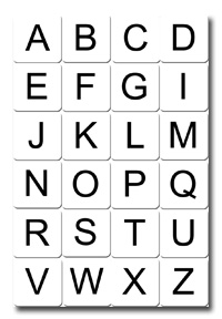 cartas para imprimir de letras del alfabeto