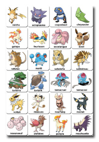 memory para imprimir pokemon