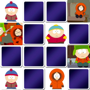 Juego de memoria para niños South Park