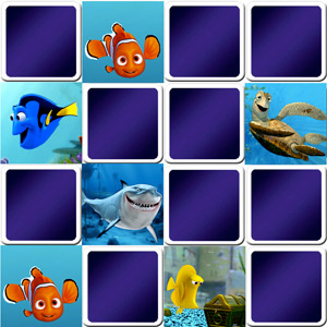 Juego de memoria para niños - Buscando a Nemo