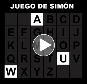 Juego de Simón online letras del alfabeto