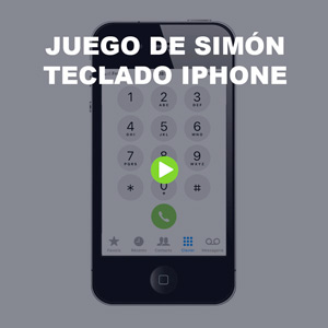 Juego de Simón online con teclado del iPhone
