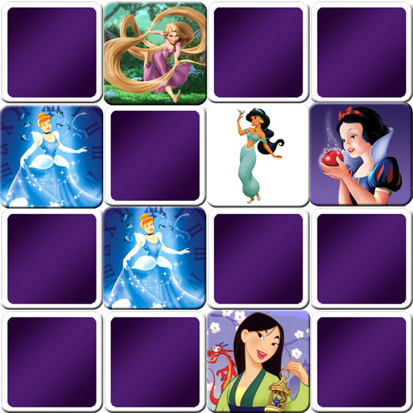 Juego Memoria o Memorama niños - Disney Online gratis